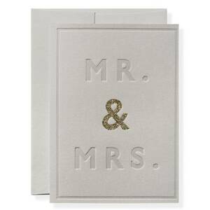 Mr. & Mrs. Wedding Card