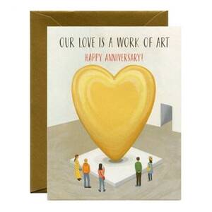 Love Is A Work Of Art Anniversary Card