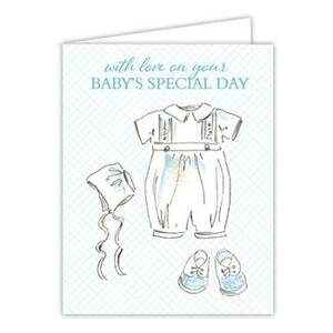 Blue Glitter Baby's Special Day Card