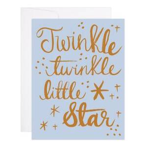 Twinkle Twinkle Little Star Baby Card