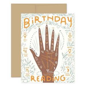 Palm Reading Birthday Card