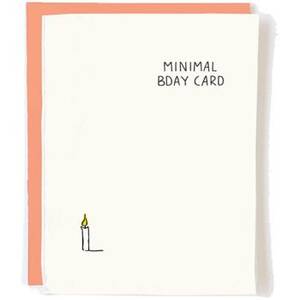 Minimal Birthday Card