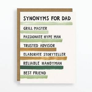 Synonyms Father's Day Card