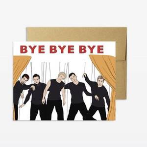 Boy Band Goodbye Card