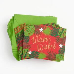 Warm Wishes Palms Holiday Card Set