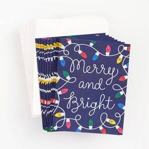 Merry and Bright Lights Holiday Card Set