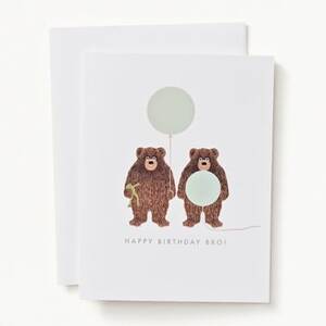 Brother Bears Birthday Card