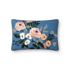 Violet Floral Pillow