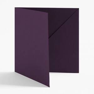 5.5" Square Aubergine Diagonal Folders