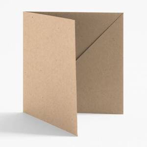 5.5" Square Paper Bag Diagonal Folders