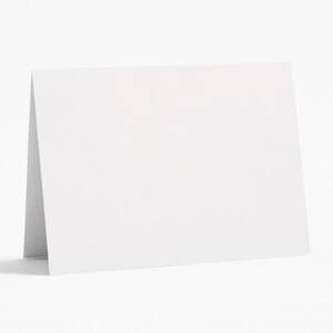 A6 Eco White Folded Cards
