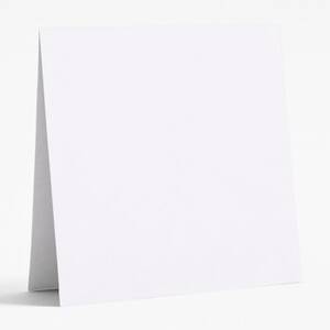 5.5" Square Pure White Folded Cards