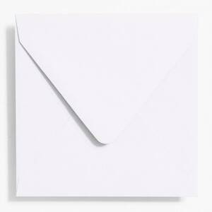 5.75" Square Pure White Envelopes