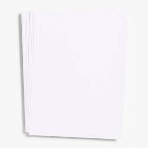 Pure White Paper 8.5" x 11"