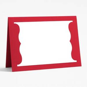 Red Die-Cut Photo Cards