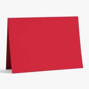 A7 Red Folded Cards