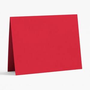A2 Red Folded Cards