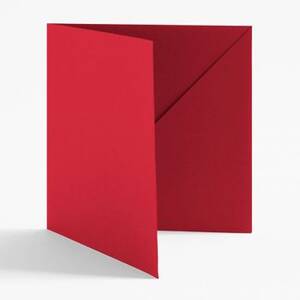 5.5" Square Red Diagonal Folders