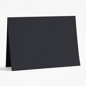 A7 Black Folded Cards