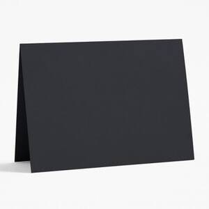 A6 Black Folded Cards