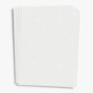 White Swirls Platinum Vellum Paper 8.5" x 11"