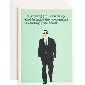Government Agent Birthday Card