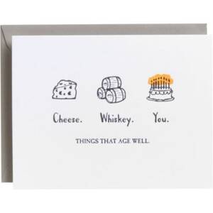 Things That Age Well Letterpress Birthday Card