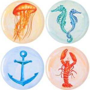 Watercolor Sealife Plates
