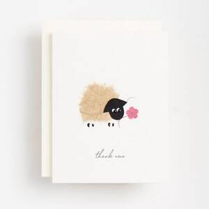 Handcrafted Thank Ewe Card