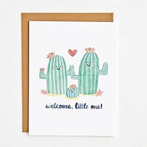 Welcome Little One Cactus Baby Card