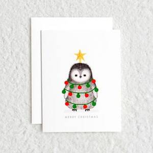 Christmas Penguin Holiday Card