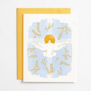 Dove and Cross Greeting Card