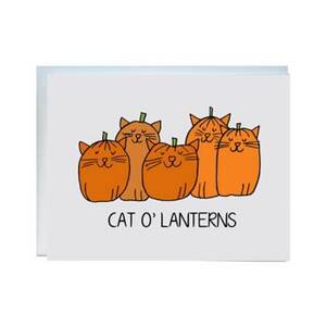 Cat O'Lanterns Halloween Card