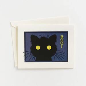 BOO! Black Cat Card