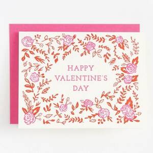 Red and Pink Valentine Card