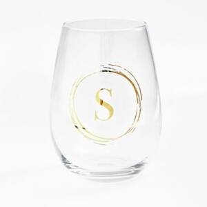 Monogrammed Wine Glass S