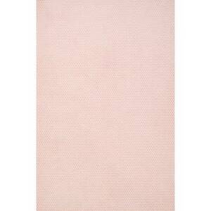 White Octagons On Pale Pink Handmade Paper