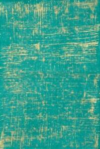 Brush Stroke Gold on Sea Green Handmade Paper
