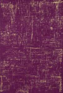 Brush Stroke Gold on Deep Purple Handmade Paper