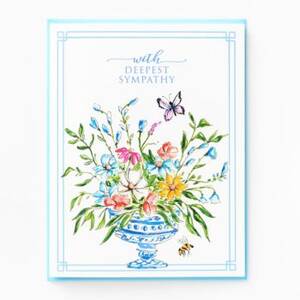 Floral Arrangement Deepest Sympathy Card