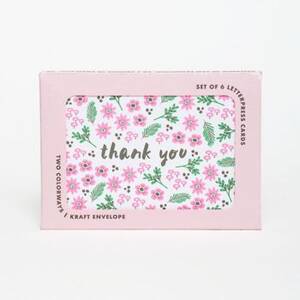 Colorful Florals Thank You Card Set