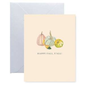 Happy Fall Y'all Thanksgiving Card