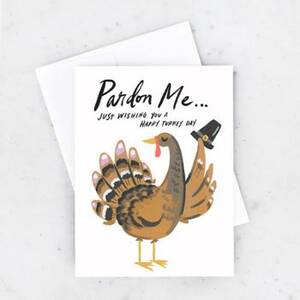 Turkey Pardon Thanksgiving Card