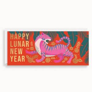 Year Of The Tiger Money Lunar New Year Card