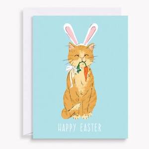 Cat Happy Easter Card