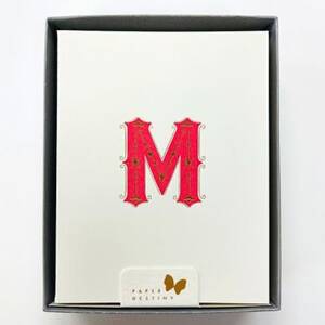 Monogram Letterpress M Stationery Set