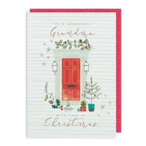 Grandma Doorstep Christmas Card