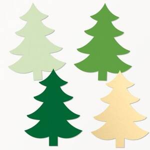 Assorted Festive Holiday Trees A7 Cards