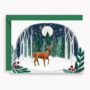Deer Scene Holiday Card Set