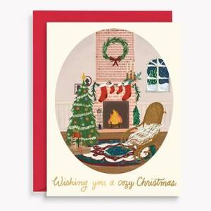 Cozy Christmas Holiday Card Set